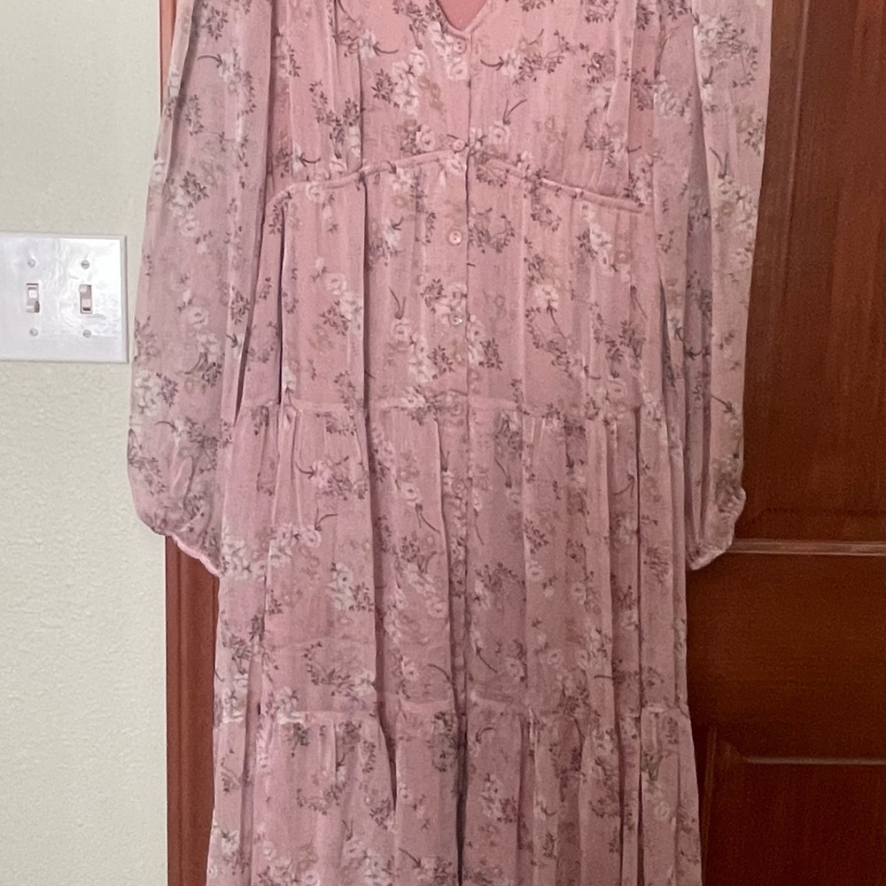 Floral Pink Dress Perfect Condition